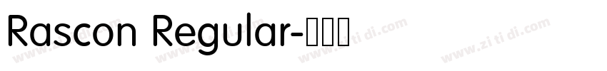 Rascon Regular字体转换 Rascon Regular字体转换